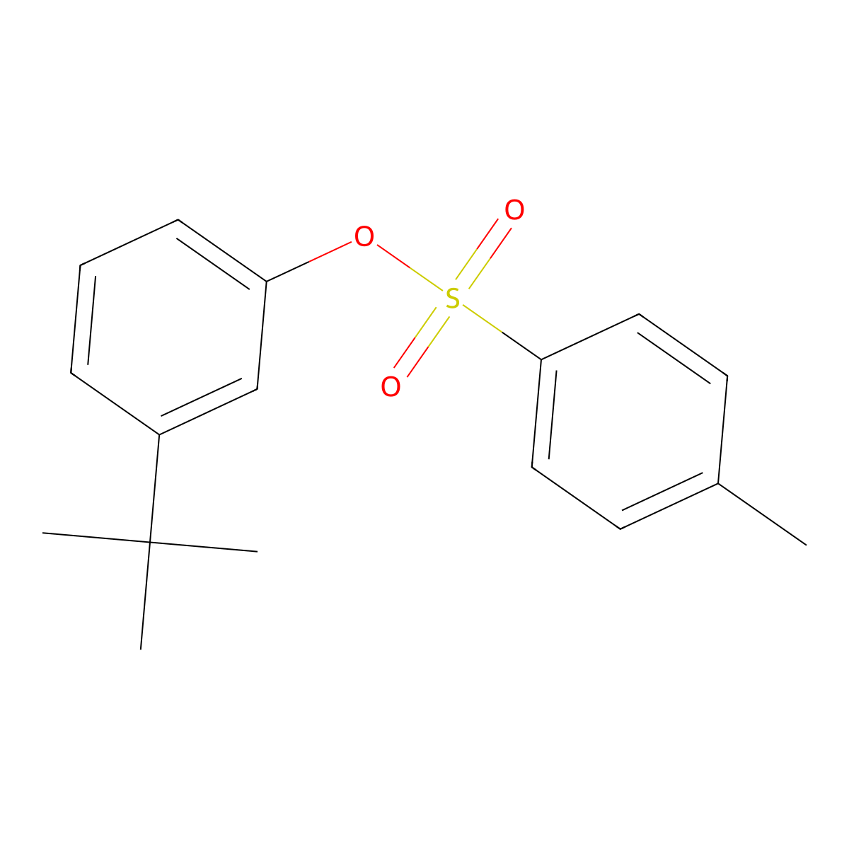 3-Tert-butylphenyl 4-methylbenzene-1-sulfonate molecular structure, CAS 1802942-78-4