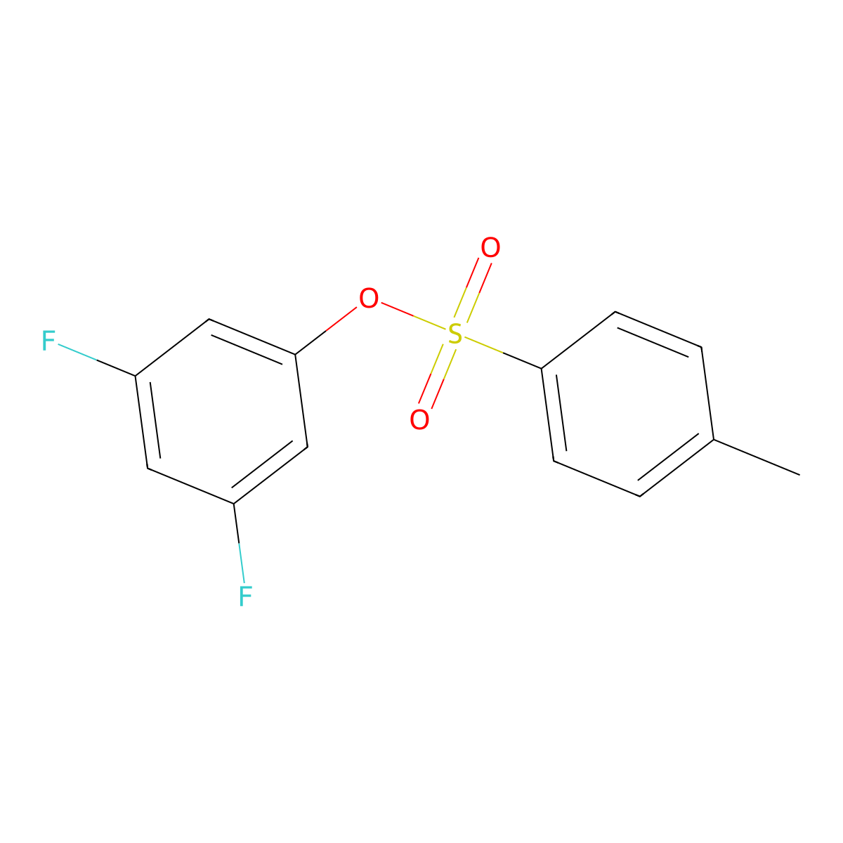 3,5-Difluorophenyl 4-methylbenzene-1-sulfonate molecular structure, CAS 1802942-79-5