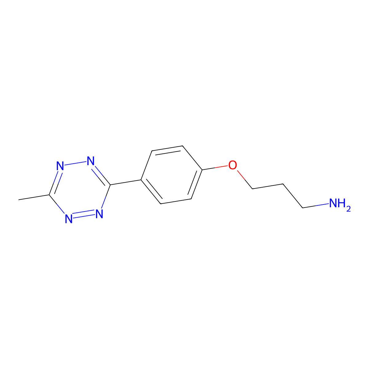 Methyltetrazine-Propylamine molecular structure, CAS 1802978-47-7
