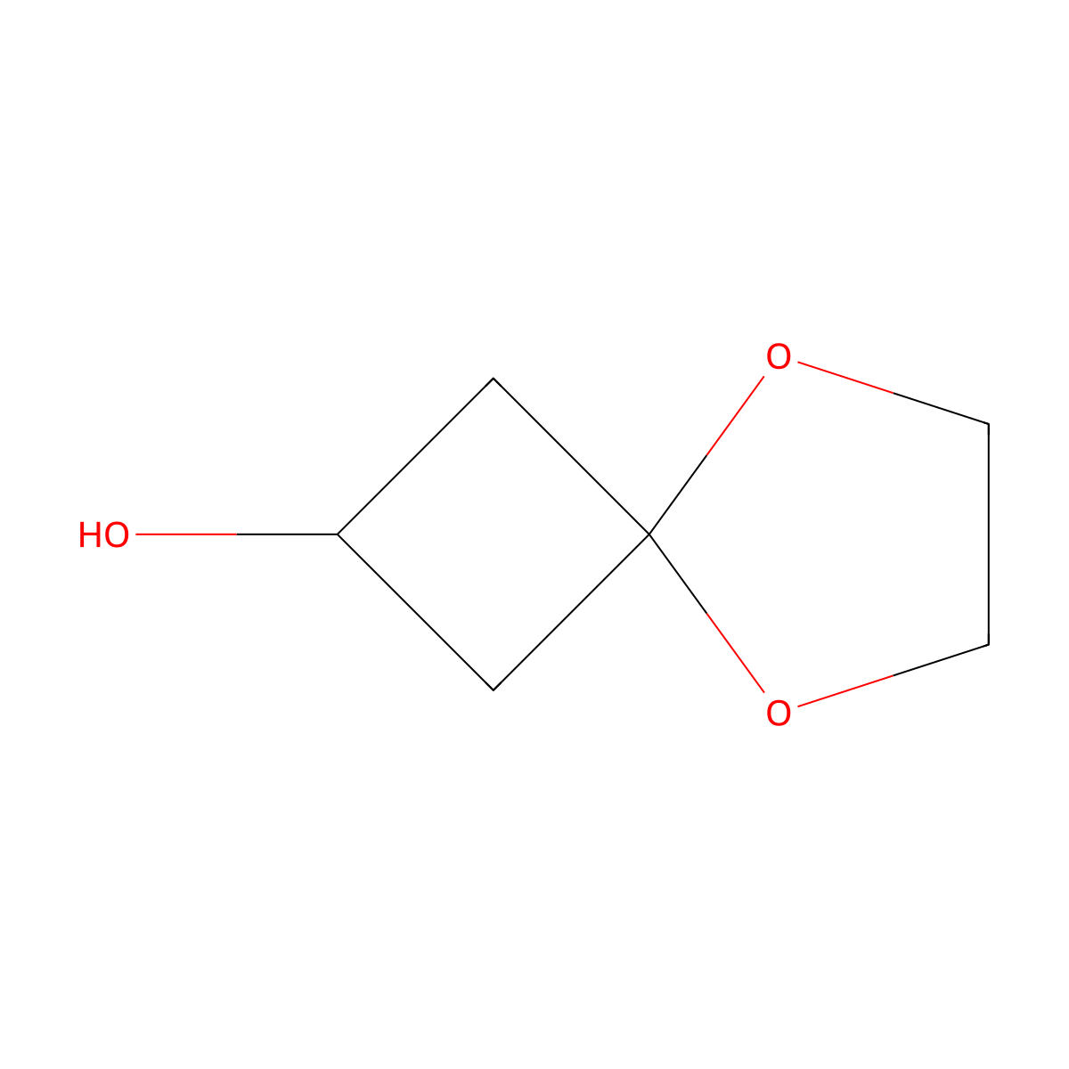 5,8-Dioxaspiro[3.4]octan-2-ol molecular structure, CAS 1802988-78-8