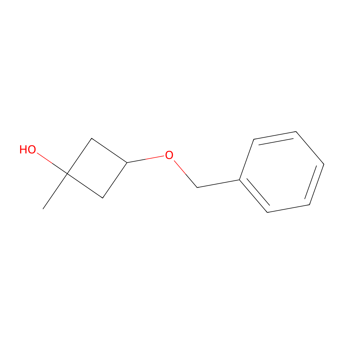 3-Benzyloxy-1-methyl-cyclobutanol molecular structure, CAS 1802990-05-1