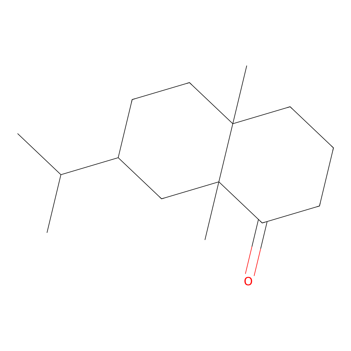 Valeranone molecular structure, CAS 1803-39-0