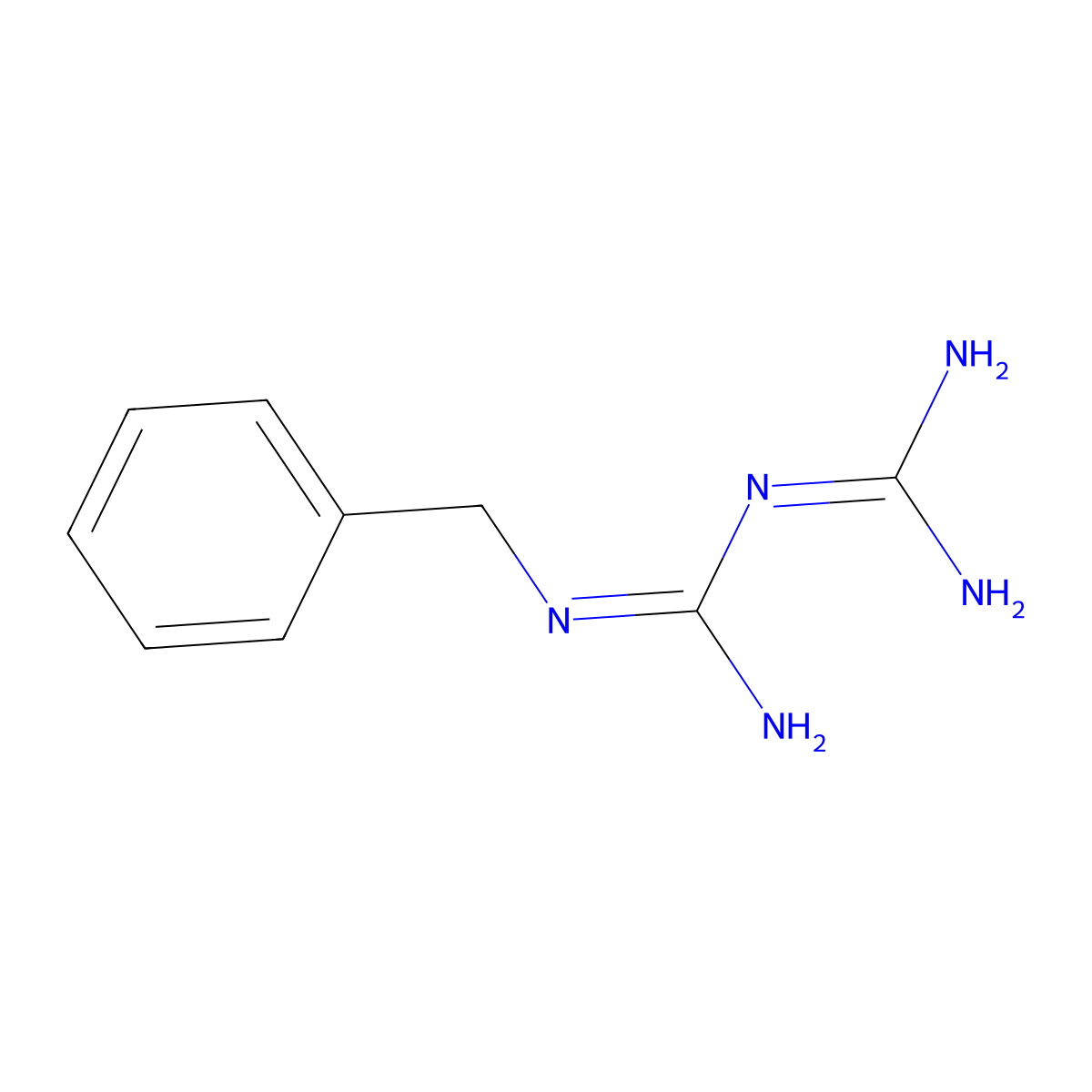 2-Benzyl-1-(diaminomethylidene)guanidine molecular structure, CAS 18030-95-0