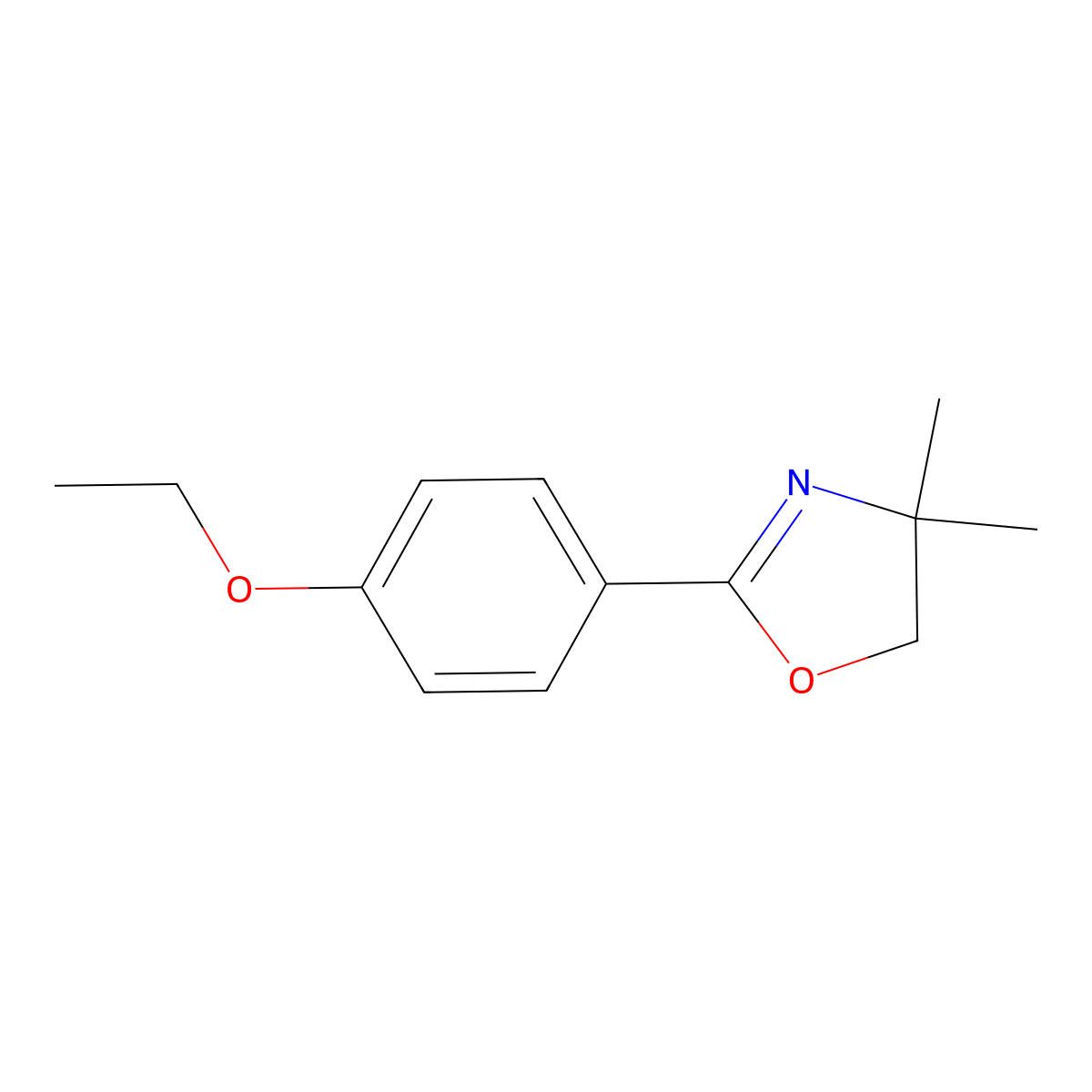 2-(4-Ethoxyphenyl)-4,4-dimethyl-4,5-dihydrooxazole molecular structure, CAS 180303-26-8