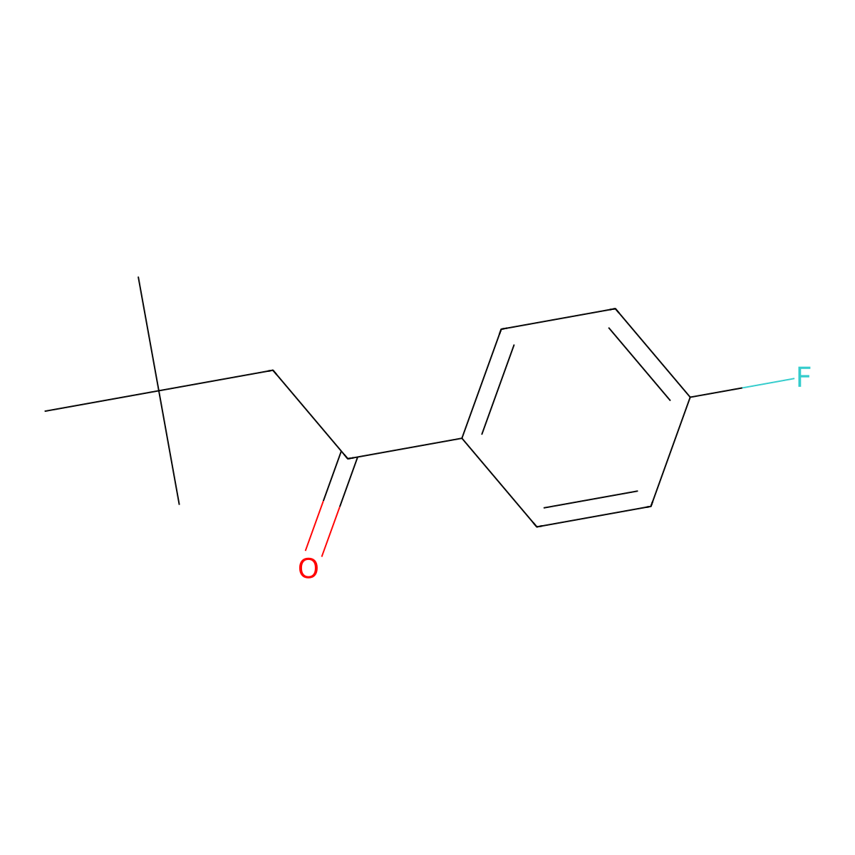 1-(4-Fluorophenyl)-3,3-dimethylbutan-1-one molecular structure, CAS 180305-22-0