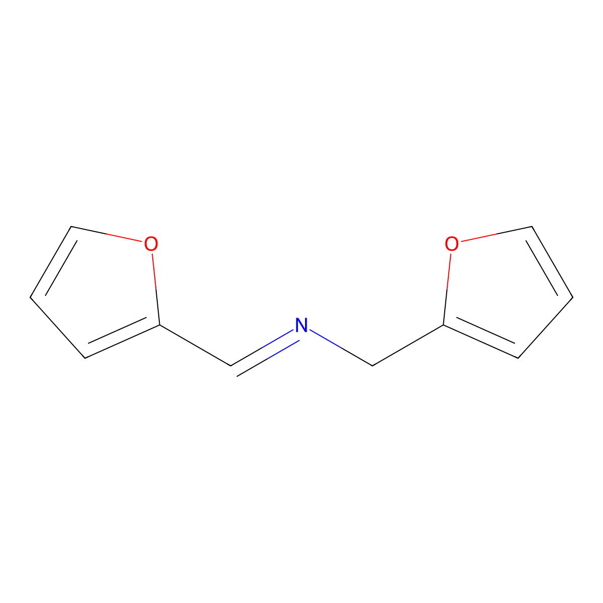 (E)-((furan-2-yl)methyl)((furan-2-yl)methylidene)amine molecular structure, CAS 1803102-41-1