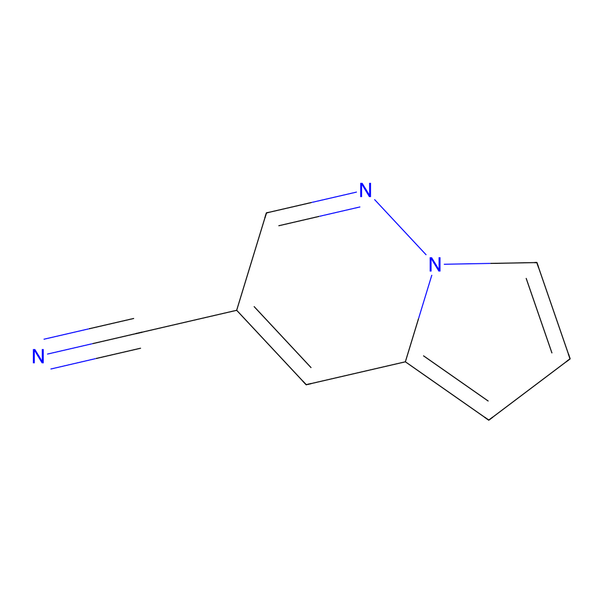 Pyrrolo[1,2-b]pyridazine-3-carbonitrile molecular structure, CAS 1803184-79-3