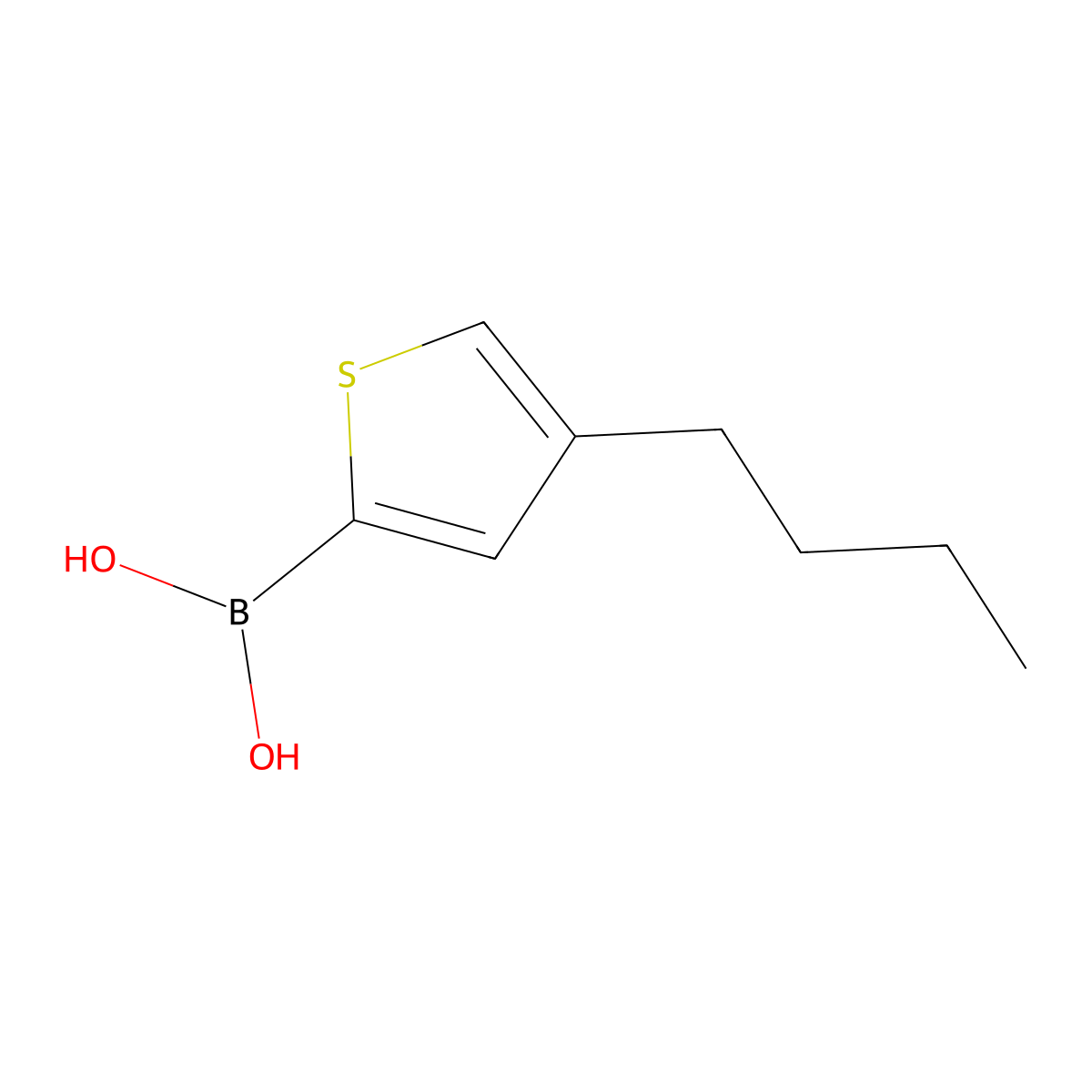 B-(4-Butyl-2-thienyl)boronic acid molecular structure, CAS 1803240-10-9