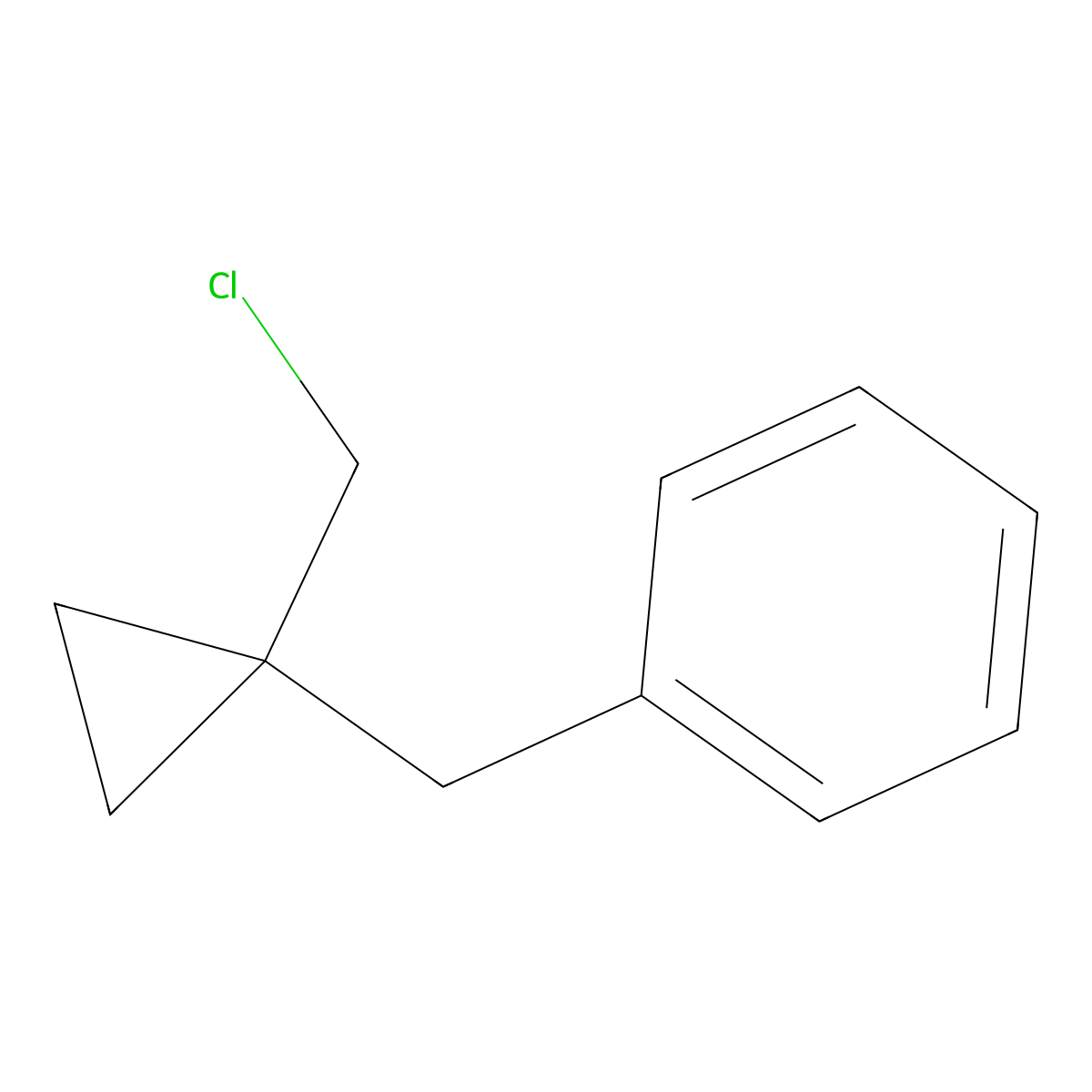 [[1-(Chloromethyl)cyclopropyl]methyl]benzene molecular structure, CAS 180331-51-5
