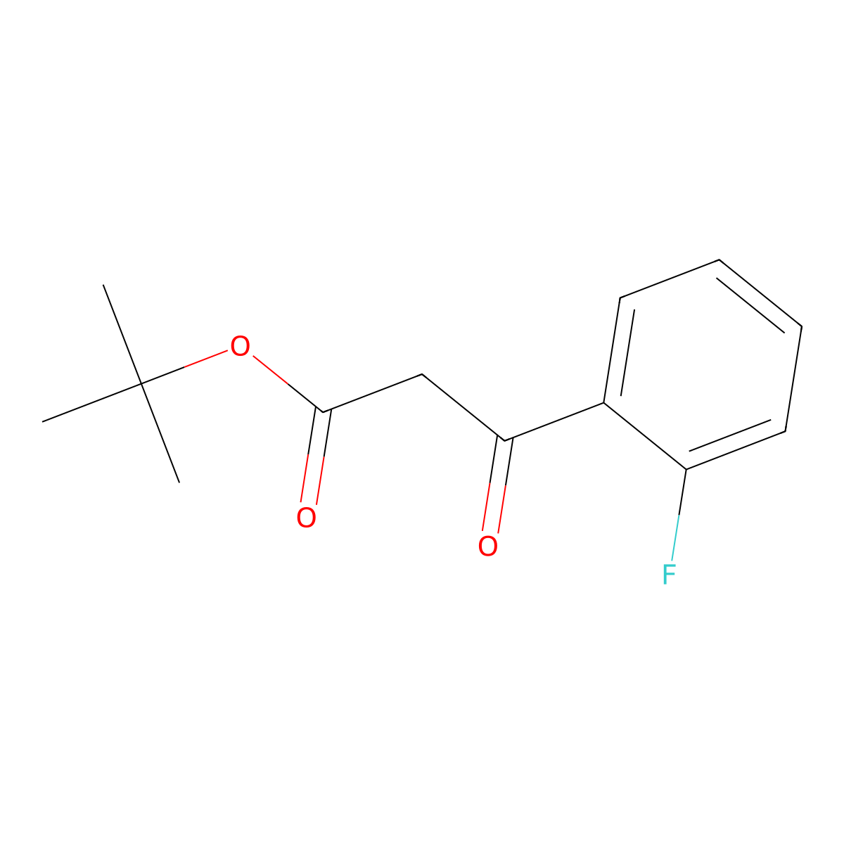tert-Butyl 3-(2-fluorophenyl)-3-oxopropanoate molecular structure, CAS 1803321-50-7