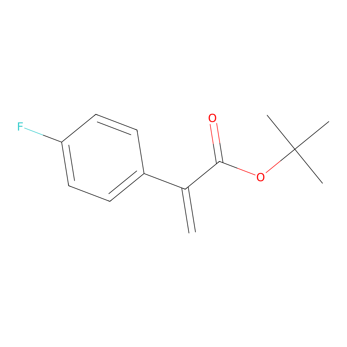 tert-Butyl 2-(4-fluorophenyl)acrylate molecular structure, CAS 1803341-99-2