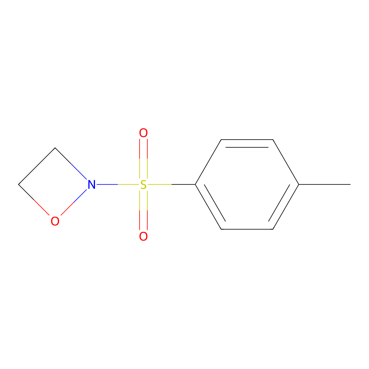 2-(4-Methylphenyl)sulfonyloxazetidine molecular structure, CAS 1803352-97-7
