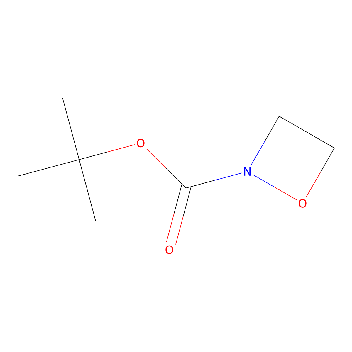 tert-Butyl 1,2-oxazetidine-2-carboxylate molecular structure, CAS 1803352-98-8