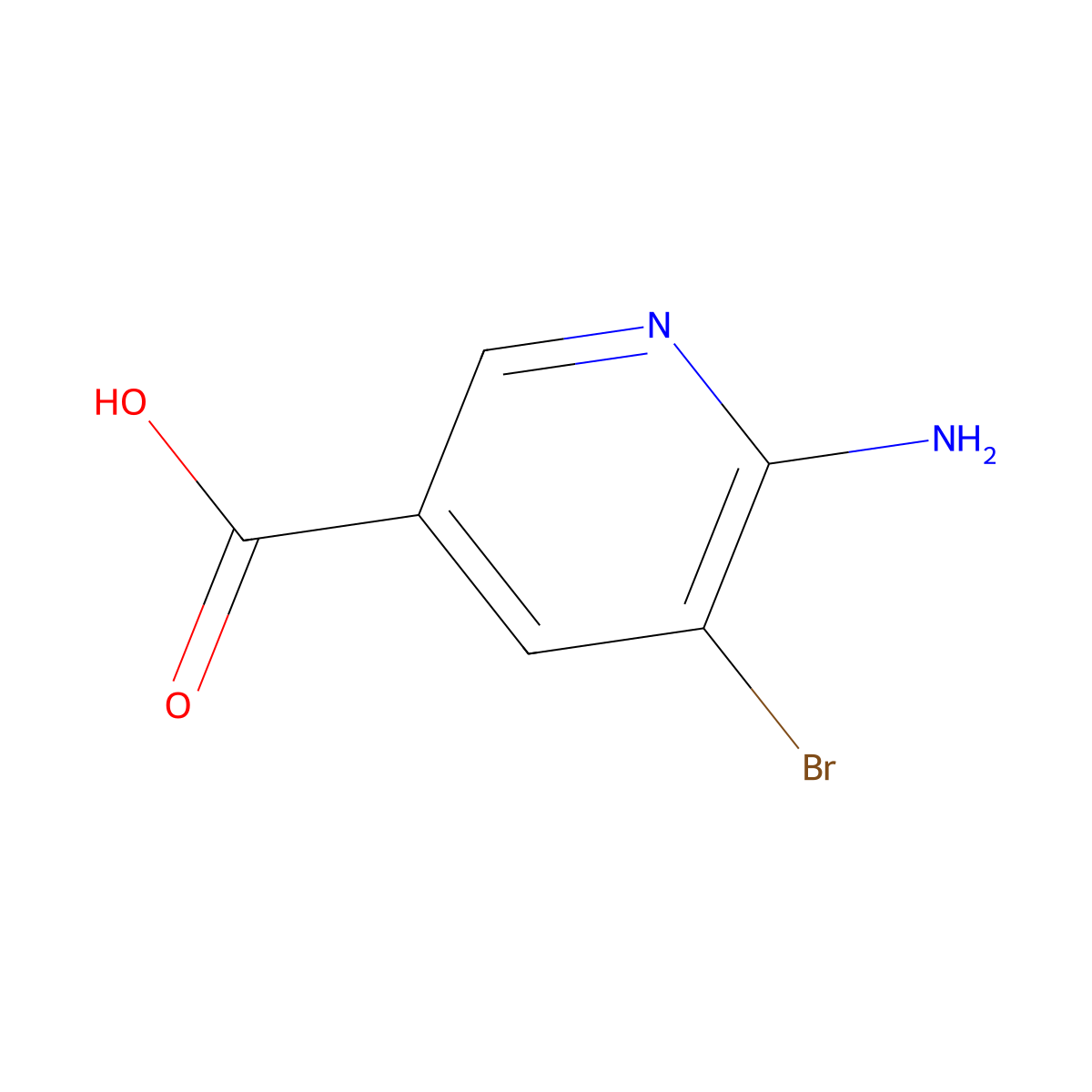 6-Amino-5-bromo-nicotinic acid molecular structure, CAS 180340-69-6