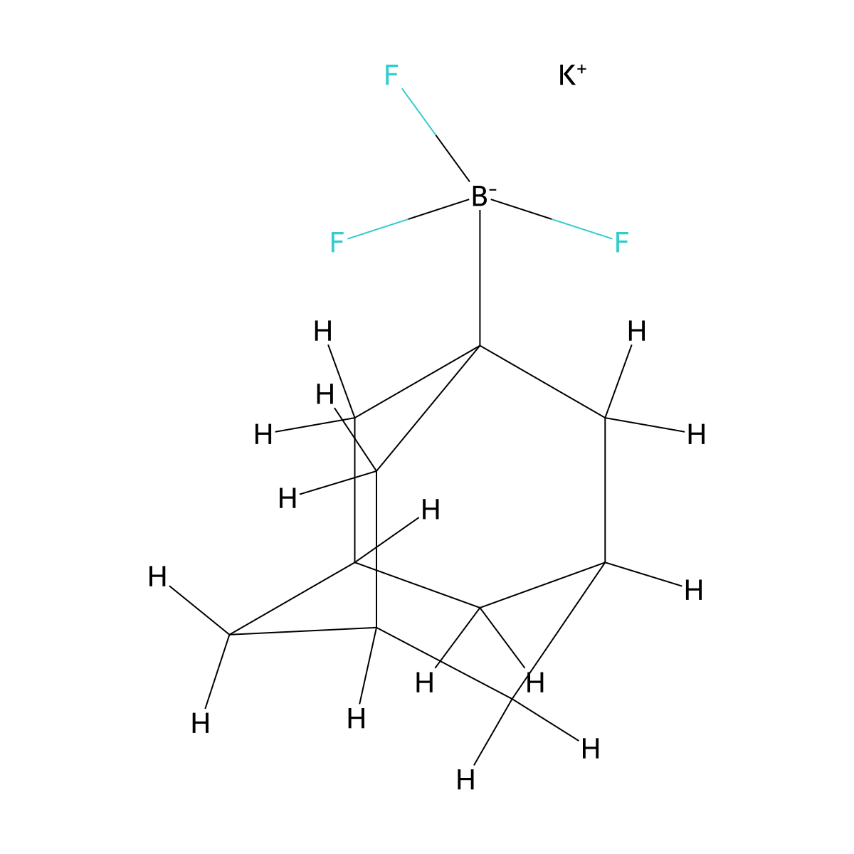 Potassium (adamantan-1-YL)trifluoroborate molecular structure, CAS 1803420-60-1