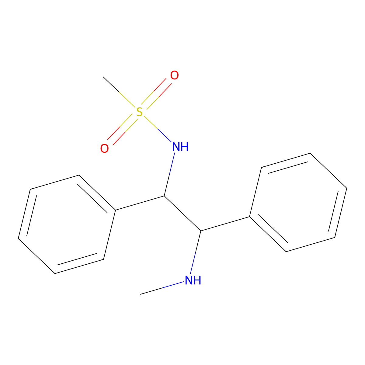 N-[(1S,2S)-2-(methylamino)-1,2-diphenylethyl]methanesulfonamide molecular structure, CAS 1803472-74-3