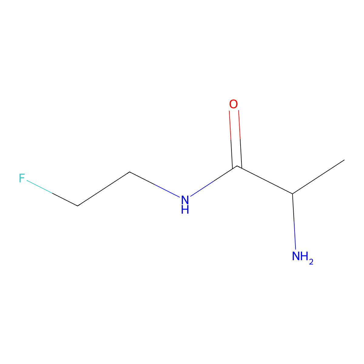 2-amino-N-(2-fluoroethyl)propanamide molecular structure, CAS 1803560-70-4