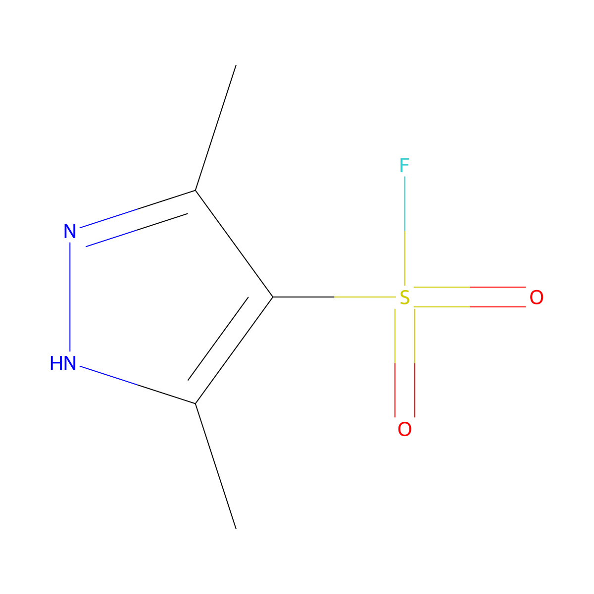 3,5-Dimethyl-1H-pyrazole-4-sulfonyl fluoride molecular structure, CAS 1803561-06-9