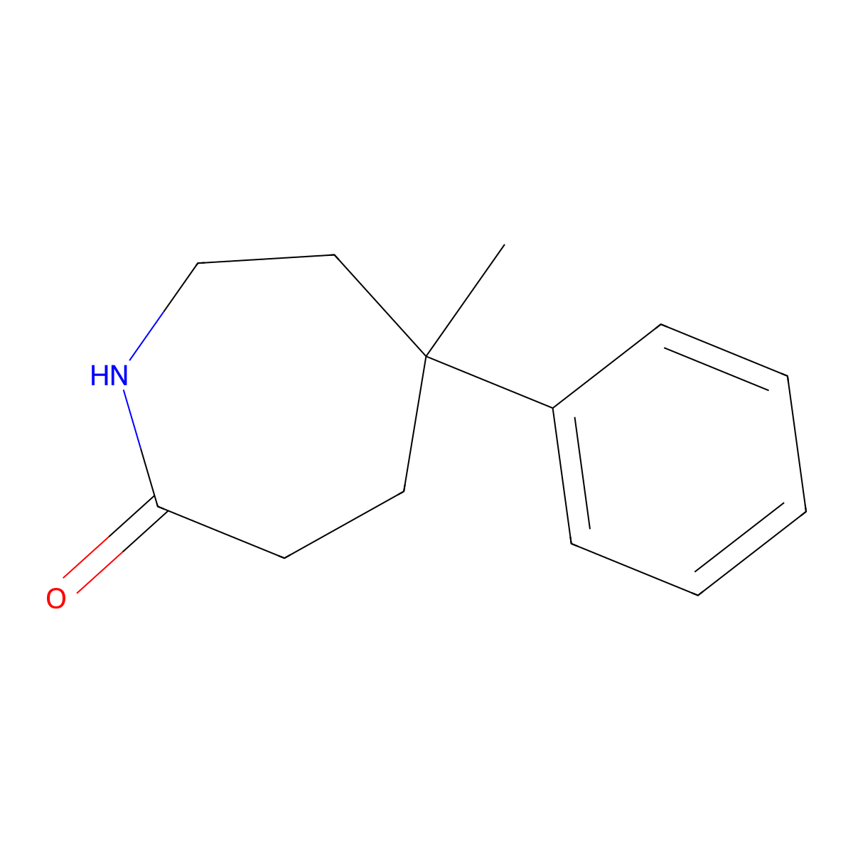 5-Methyl-5-phenylazepan-2-one molecular structure, CAS 1803561-75-2