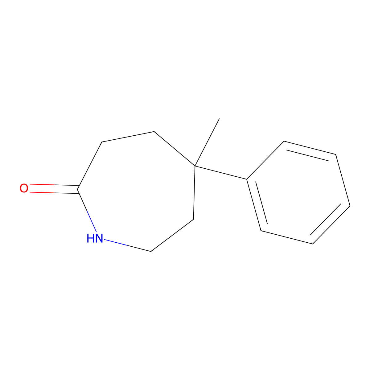 5-Methyl-5-phenylazepan-2-one molecular structure, CAS 1803561-75-2