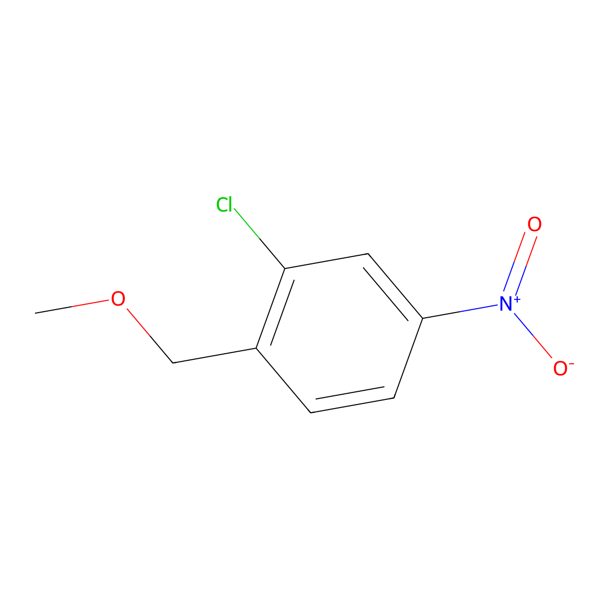 2-Chloro-1-(methoxymethyl)-4-nitrobenzene molecular structure, CAS 1803562-15-3