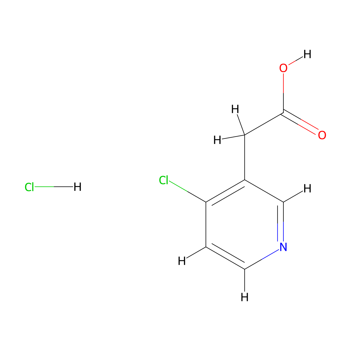 2-(4-Chloropyridin-3-yl)acetic acid hydrochloride molecular structure, CAS 1803562-33-5