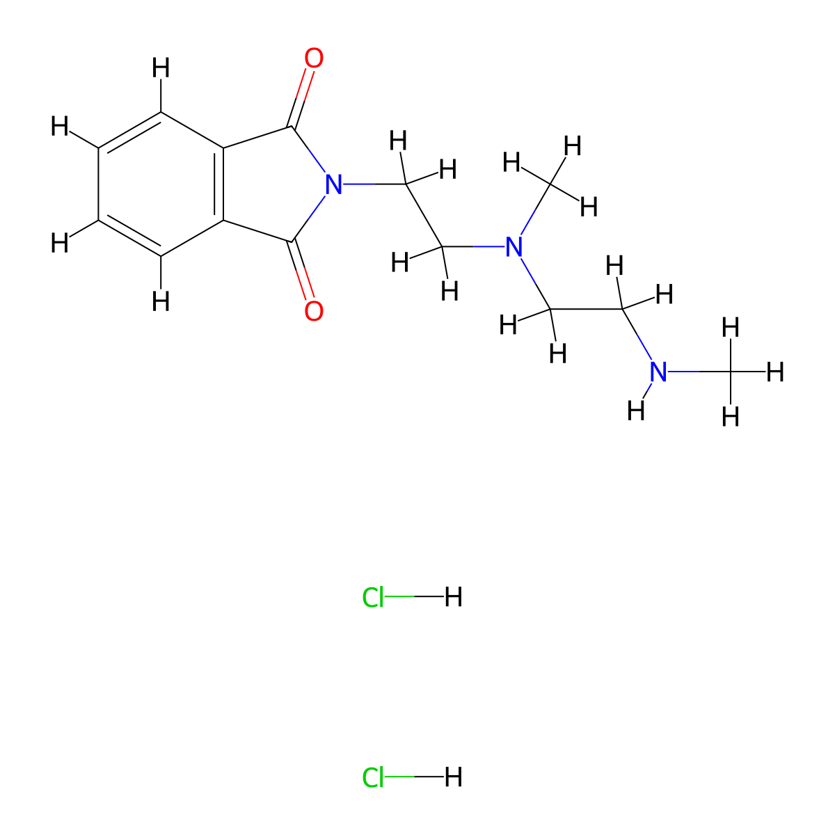 2-(2-{methyl[2-(methylamino)ethyl]amino}ethyl)-2,3-dihydro-1H-isoindole-1,3-dione dihydrochloride molecular structure, CAS 1803562-49-3