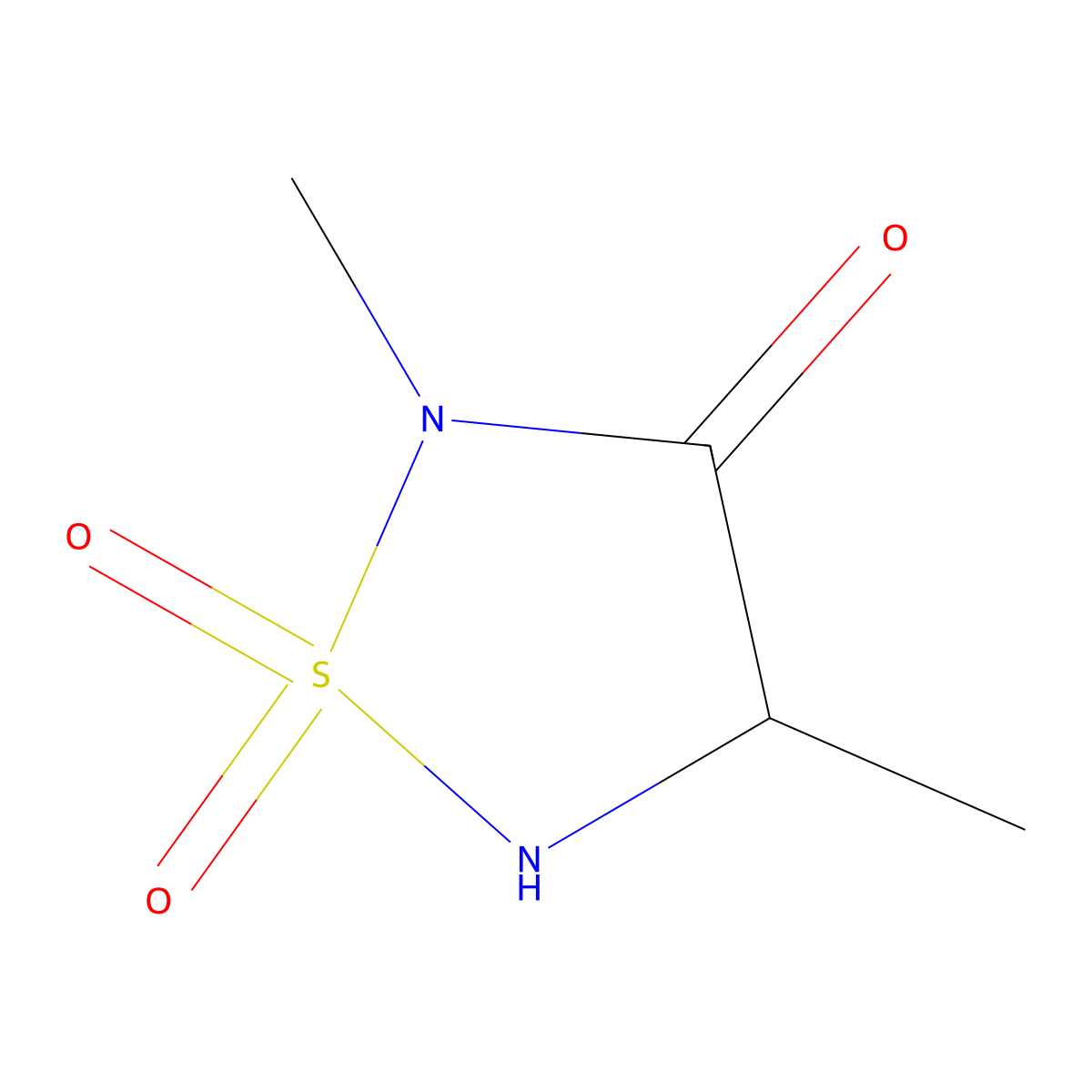 2,4-Dimethyl-1,2,5-thiadiazolidin-3-one 1,1-dioxide molecular structure, CAS 1803562-62-0