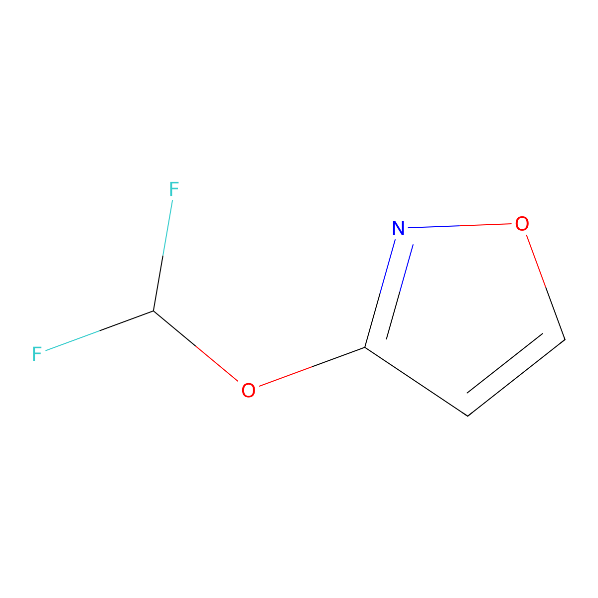 3-(Difluoromethoxy)-1,2-oxazole molecular structure, CAS 1803562-93-7