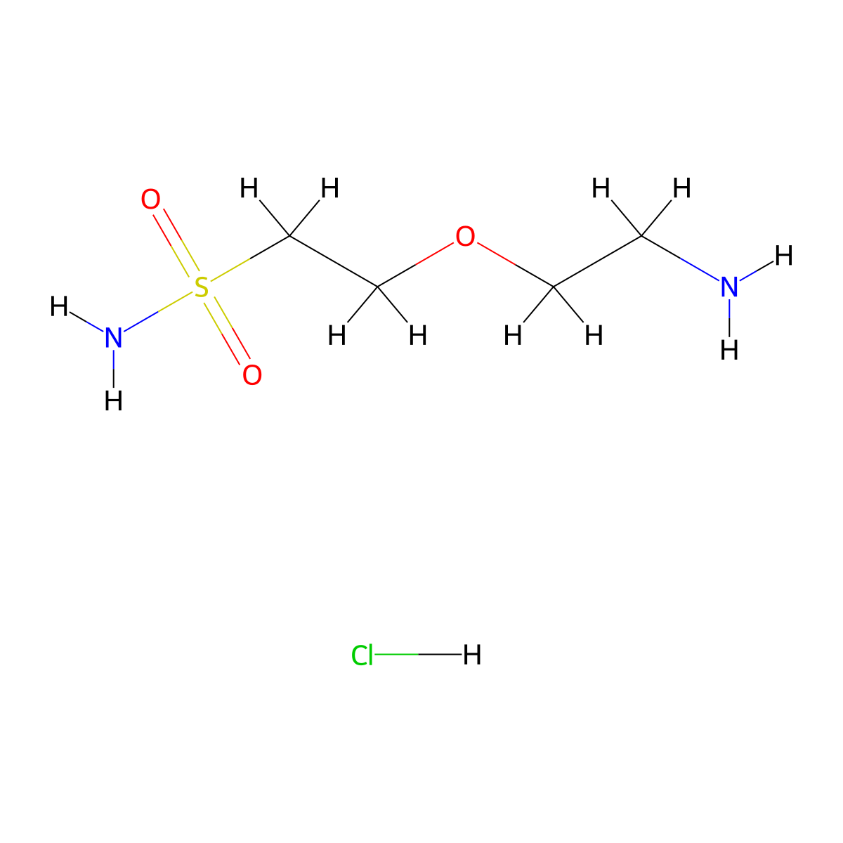 2-(2-Aminoethoxy)ethane-1-sulfonamide hydrochloride molecular structure, CAS 1803565-57-2