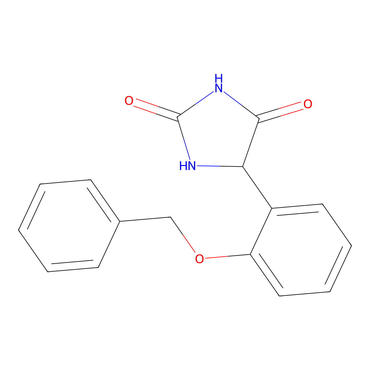 5-[2-(Benzyloxy)phenyl]imidazolidine-2,4-dione molecular structure, CAS 1803566-67-7