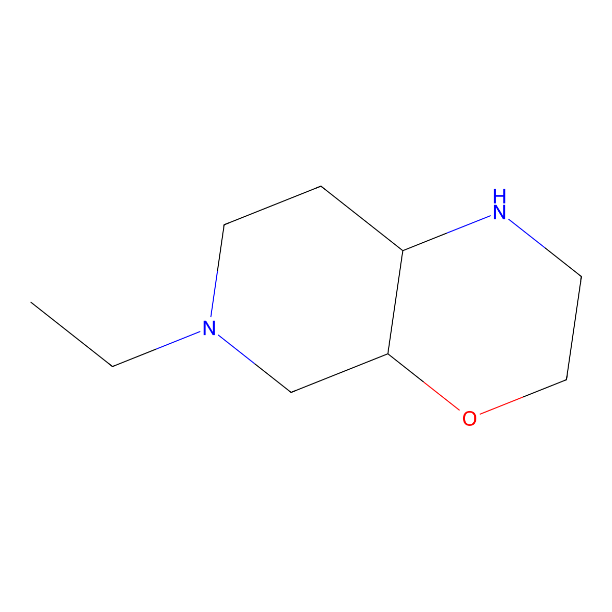 6-ethyl-octahydro-1H-pyrido[3,4-b]morpholine molecular structure, CAS 1803567-35-2