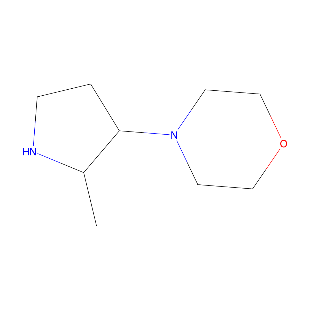 4-(2-Methylpyrrolidin-3-yl)morpholine molecular structure, CAS 1803570-23-1