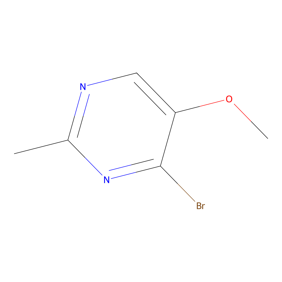 4-Bromo-5-methoxy-2-methylpyrimidine molecular structure, CAS 1803570-43-5