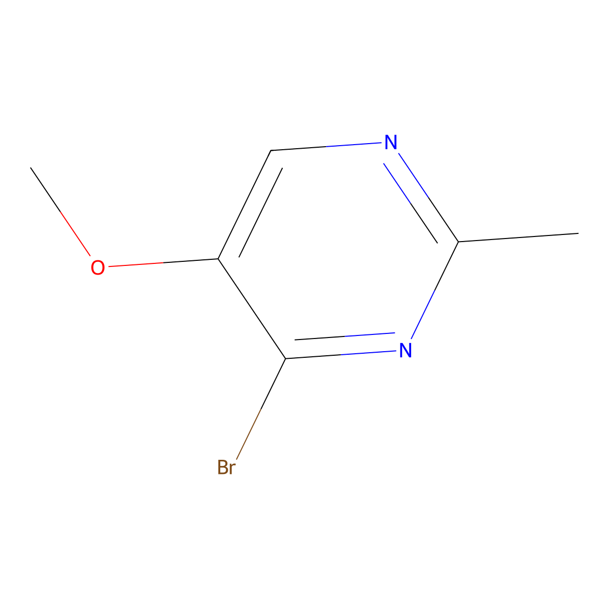 4-Bromo-5-methoxy-2-methylpyrimidine molecular structure, CAS 1803570-43-5