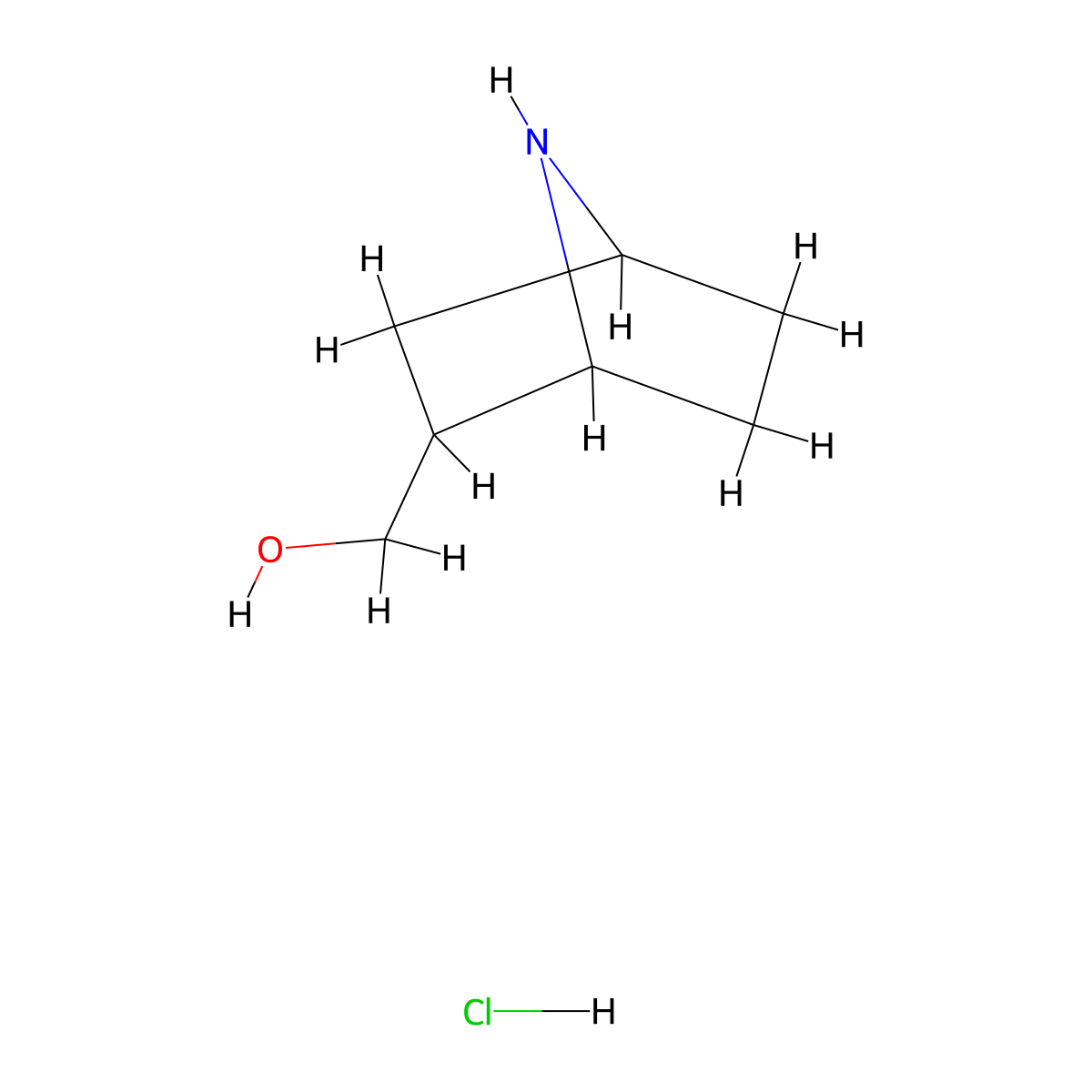 7-Azabicyclo[2.2.1]heptan-2-ylmethanol hydrochloride molecular structure, CAS 1803570-48-0