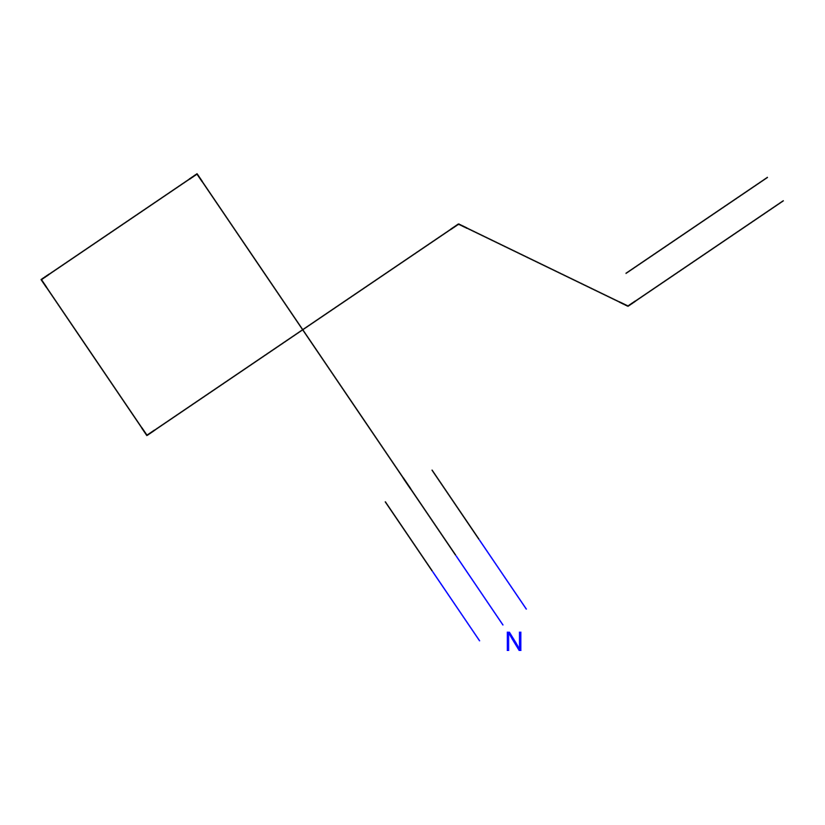1-(Prop-2-en-1-yl)cyclobutane-1-carbonitrile molecular structure, CAS 1803570-71-9