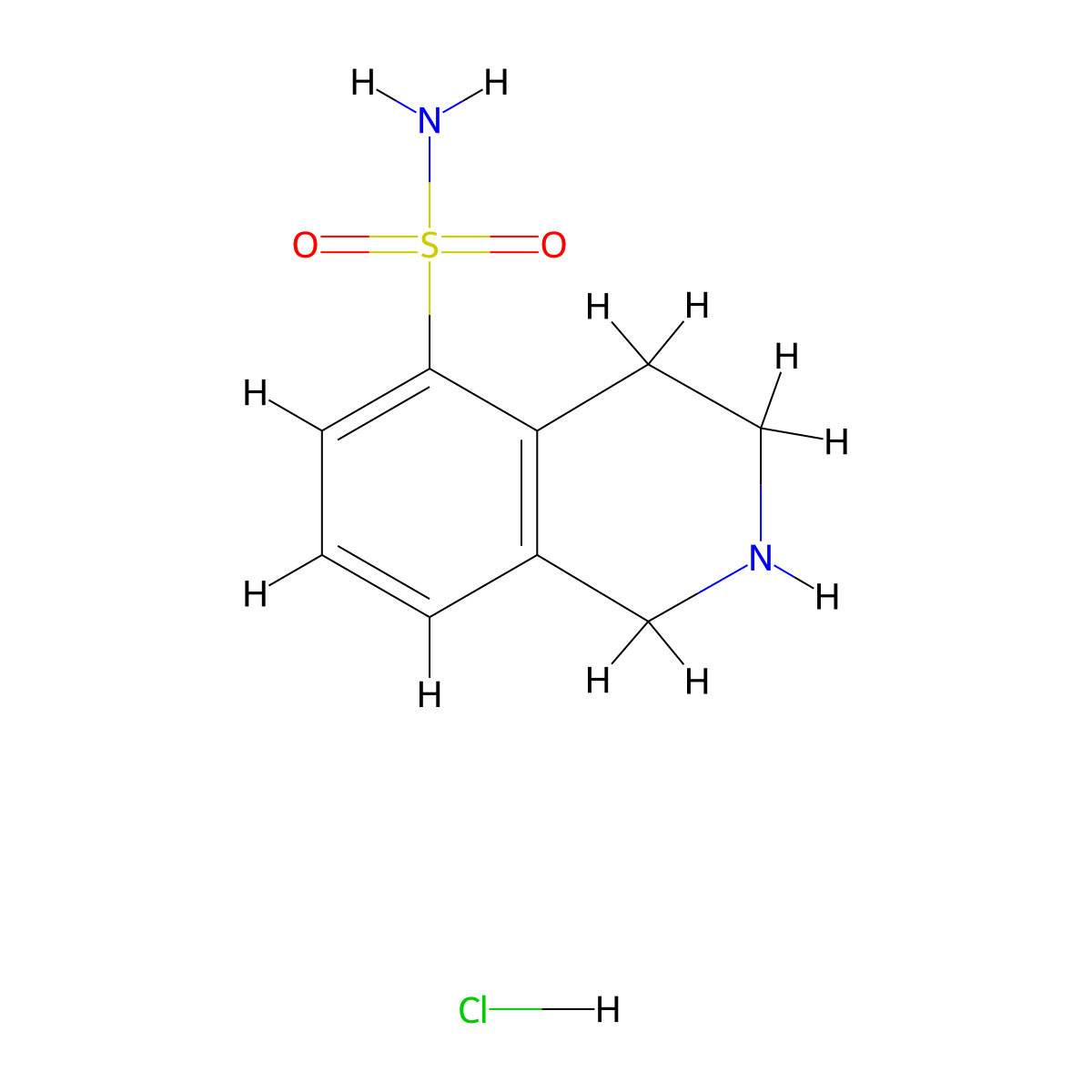 1,2,3,4-Tetrahydroisoquinoline-5-sulfonamide hydrochloride molecular structure, CAS 1803570-72-0