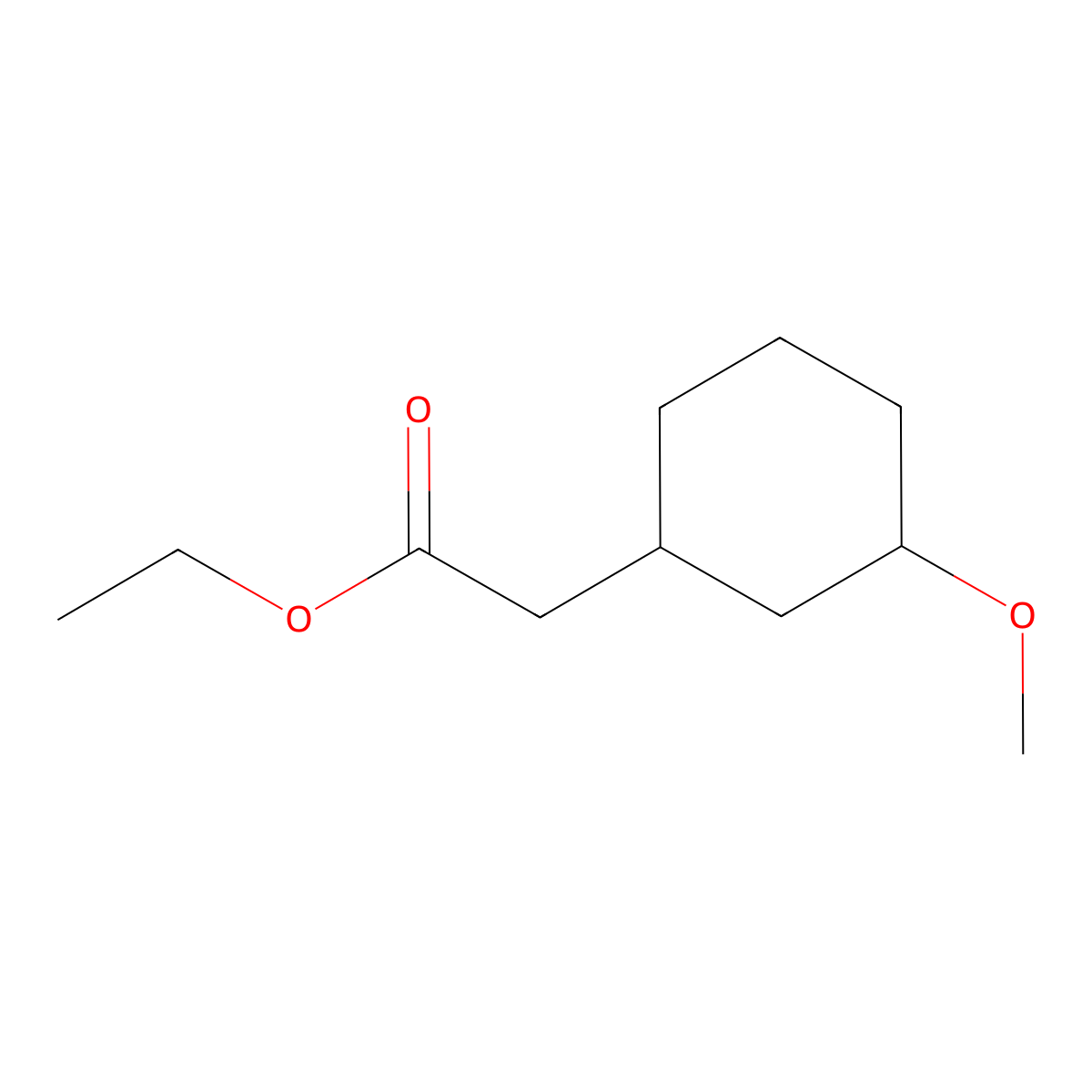 Ethyl 2-(3-methoxycyclohexyl)acetate molecular structure, CAS 1803571-14-3