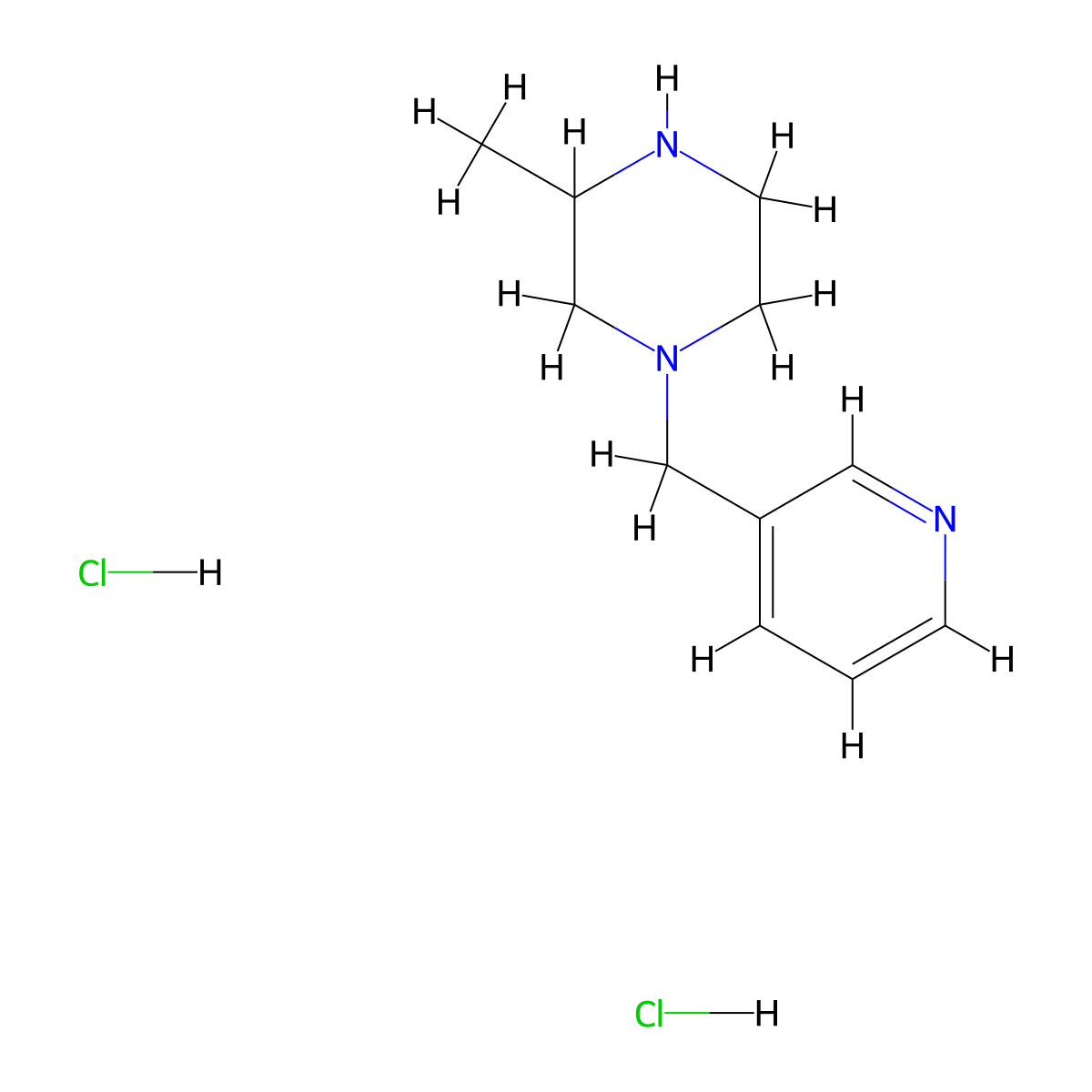 3-Methyl-1-(pyridin-3-ylmethyl)piperazine dihydrochloride molecular structure, CAS 1803571-65-4