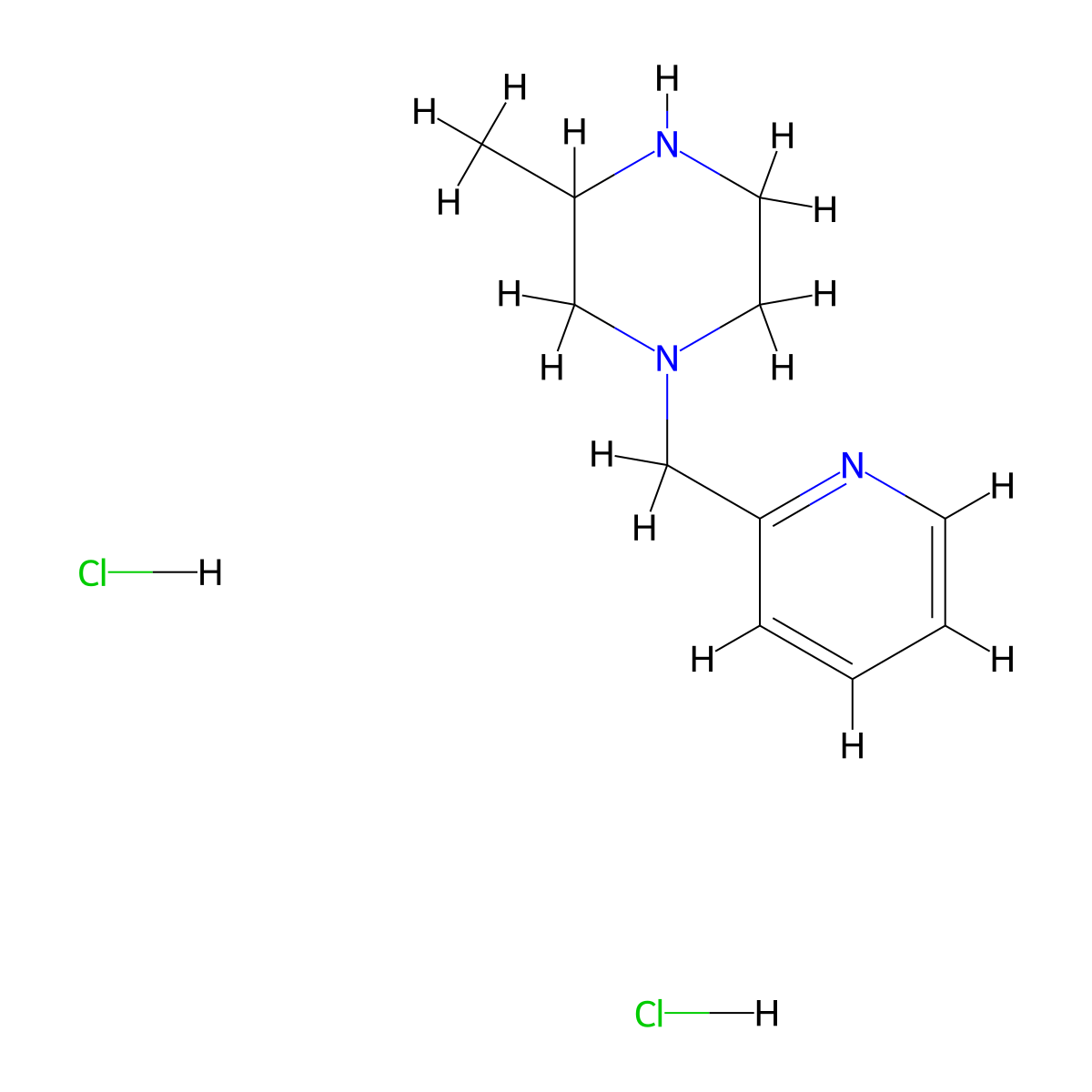 3-Methyl-1-((pyridin-2-yl)methyl)piperazine dihydrochloride molecular structure, CAS 1803580-63-3