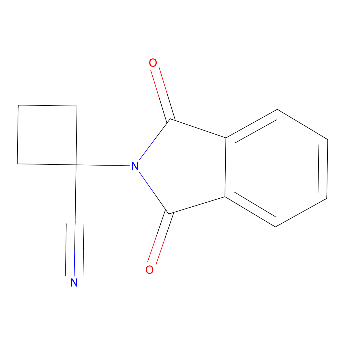 1-(1,3-dioxo-2,3-dihydro-1H-isoindol-2-yl)cyclobutane-1-carbonitrile molecular structure, CAS 1803580-82-6