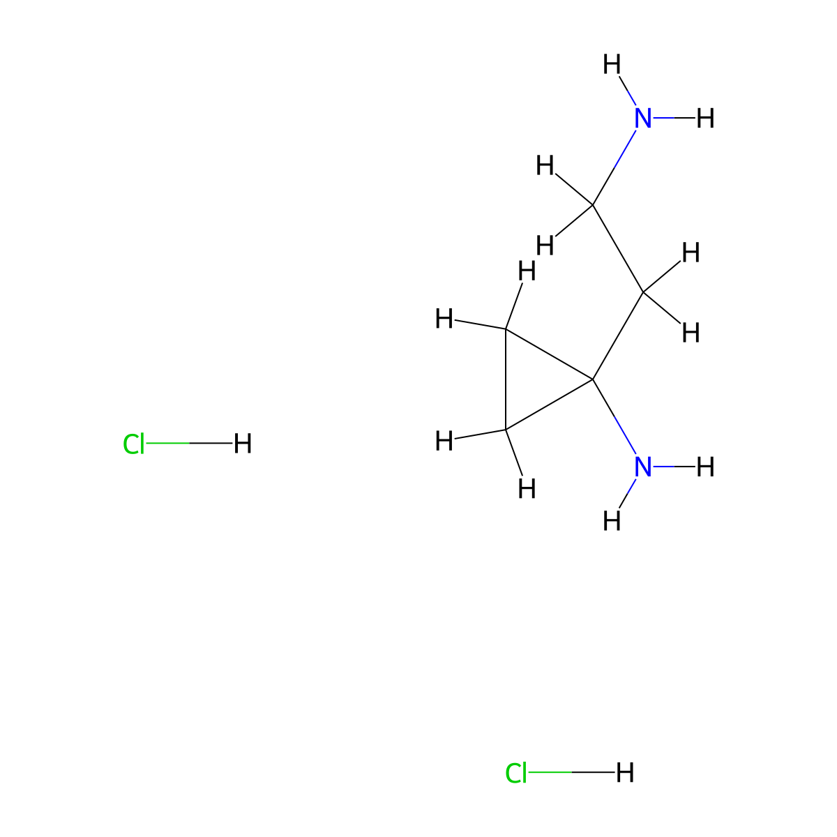1-(2-Aminoethyl)cyclopropan-1-amine dihydrochloride molecular structure, CAS 1803581-14-7