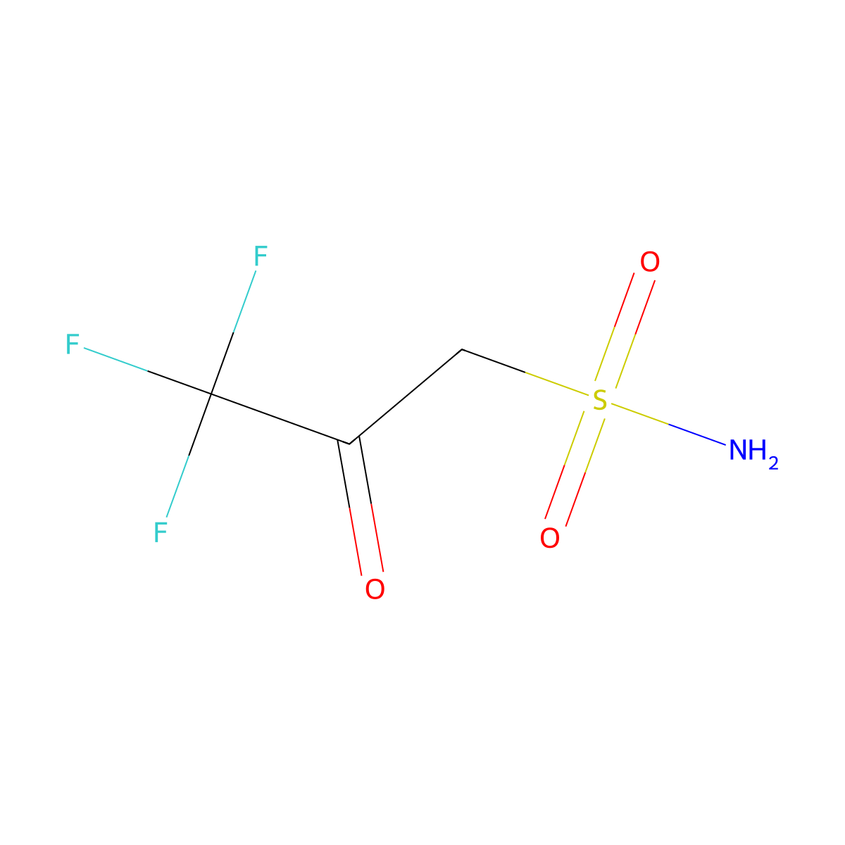 3,3,3-Trifluoro-2-oxopropane-1-sulfonamide molecular structure, CAS 1803581-73-8