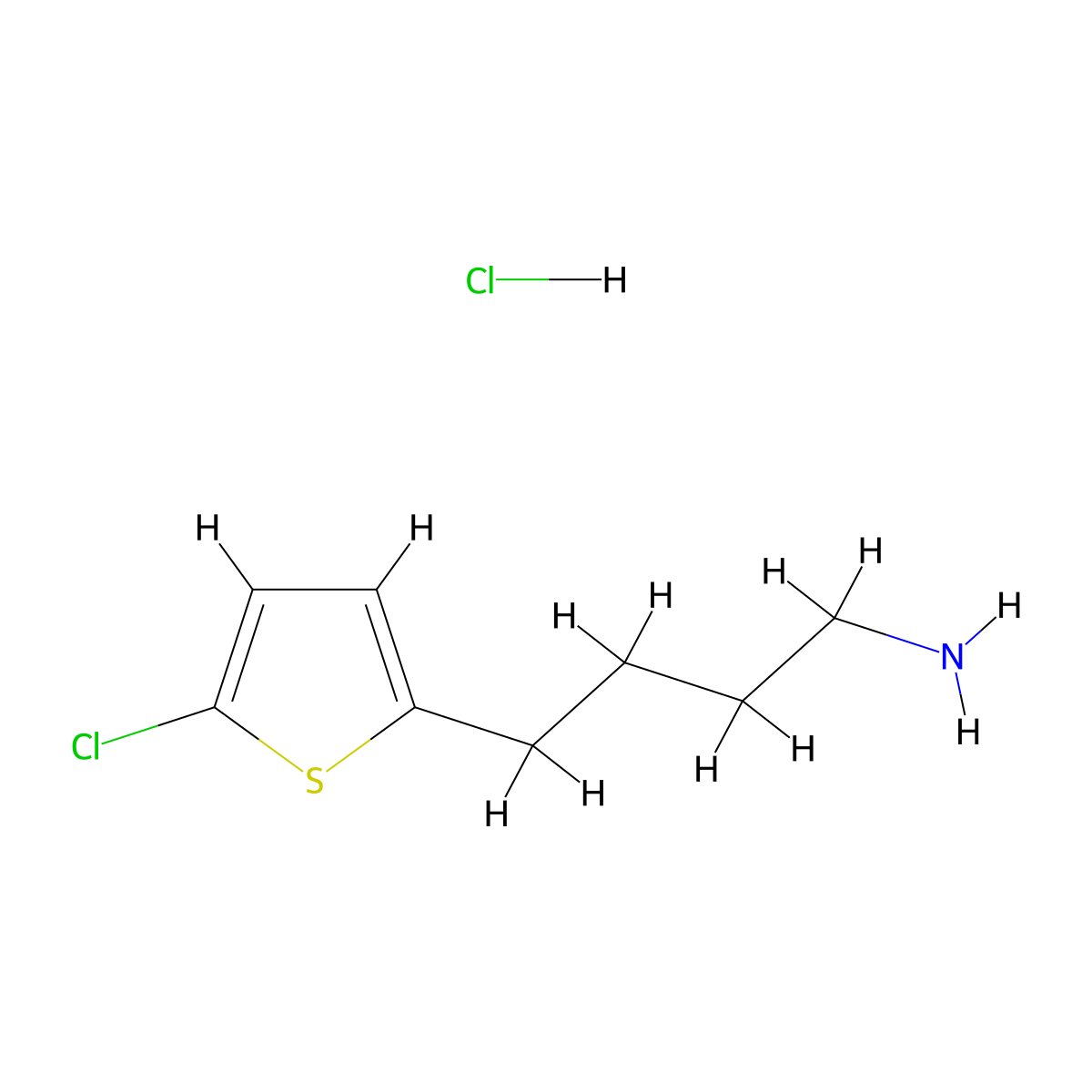 4-(5-Chlorothiophen-2-yl)butan-1-amine hydrochloride molecular structure, CAS 1803582-06-0