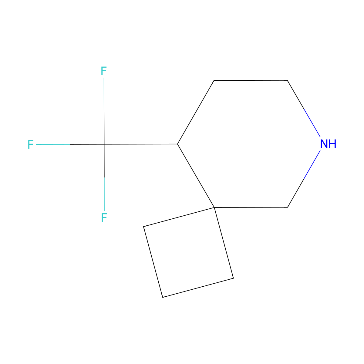 9-(Trifluoromethyl)-6-azaspiro[3.5]nonane molecular structure, CAS 1803582-16-2