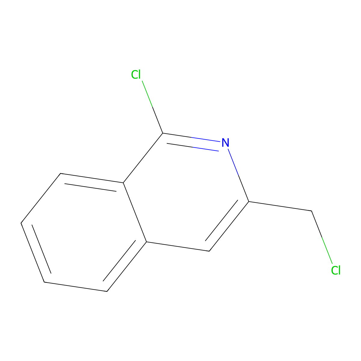 1-Chloro-3-(chloromethyl)isoquinoline molecular structure, CAS 1803582-29-7