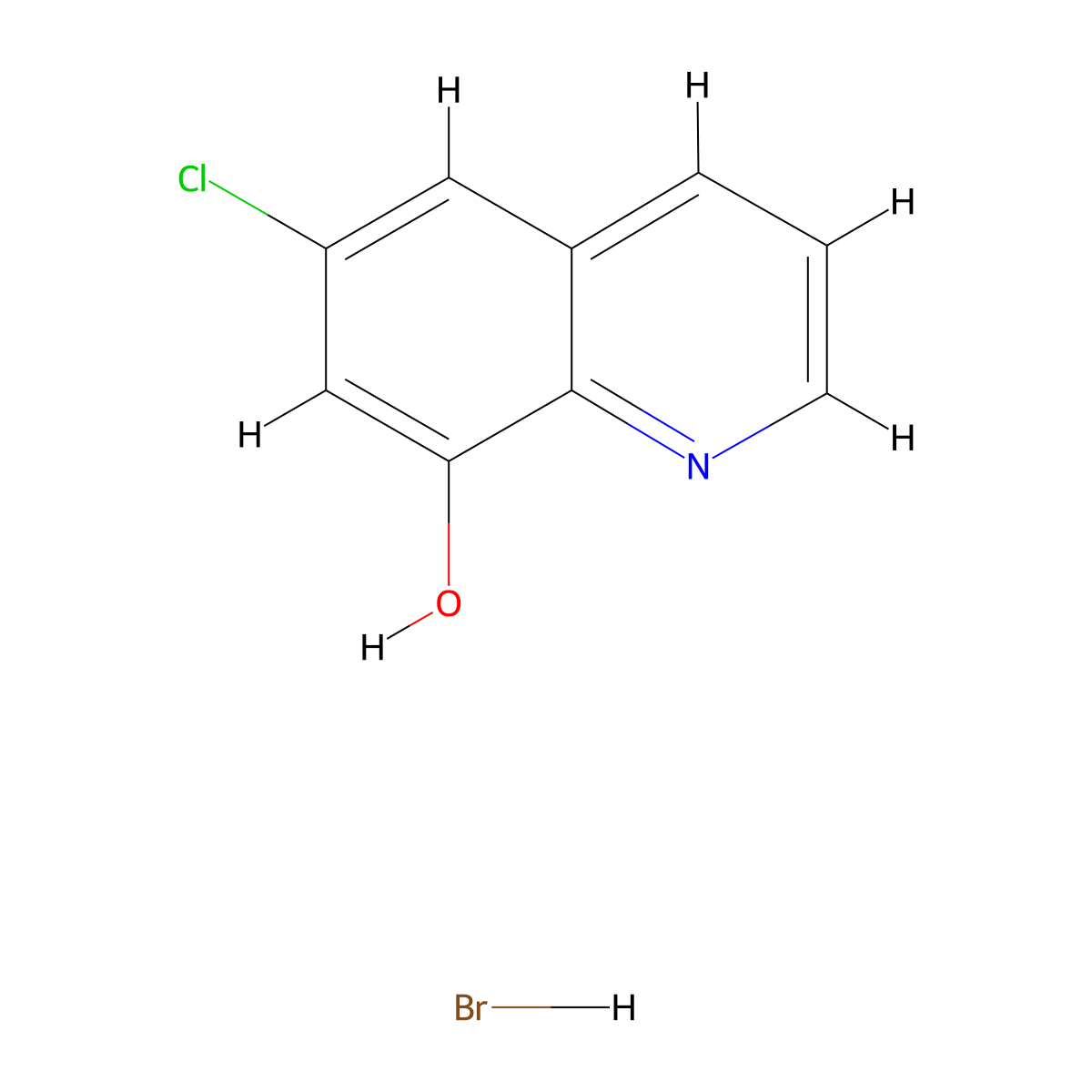 6-Chloroquinolin-8-ol hydrobromide molecular structure, CAS 1803582-34-4