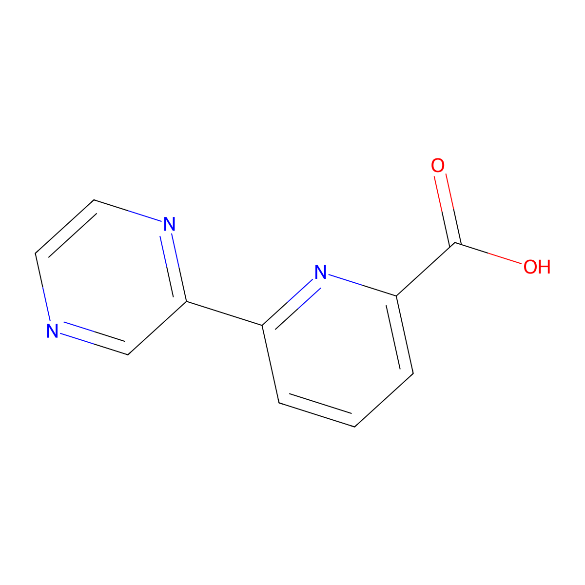 6-(Pyrazin-2-yl)pyridine-2-carboxylic acid molecular structure, CAS 1803582-41-3