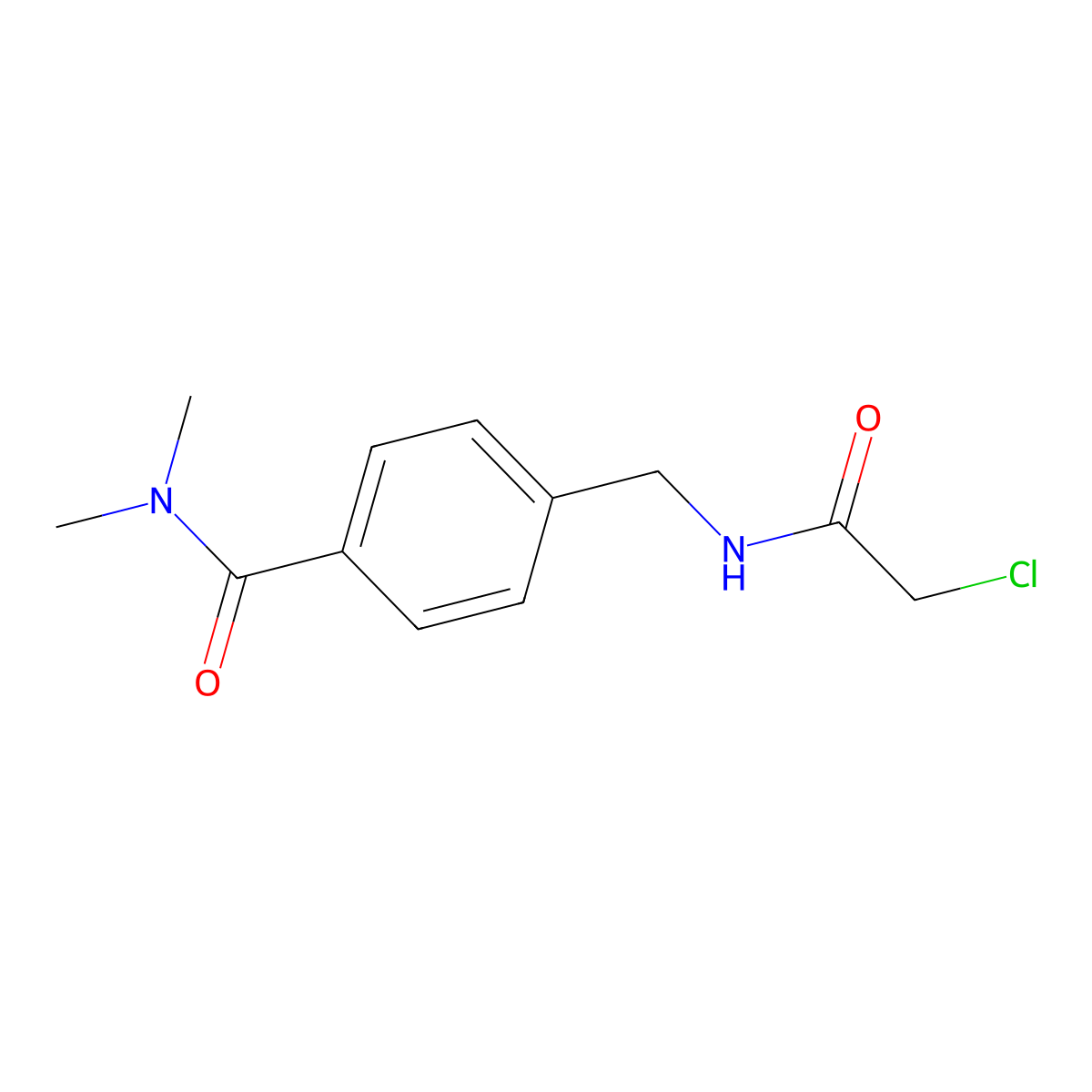 4-[(2-chloroacetamido)methyl]-N,N-dimethylbenzamide molecular structure, CAS 1803582-44-6
